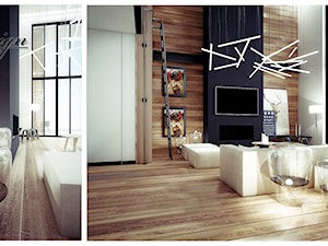 Projekt domu jednorodzinnego - Salon, styl skandynawski - zdjęcie od And Interior Design