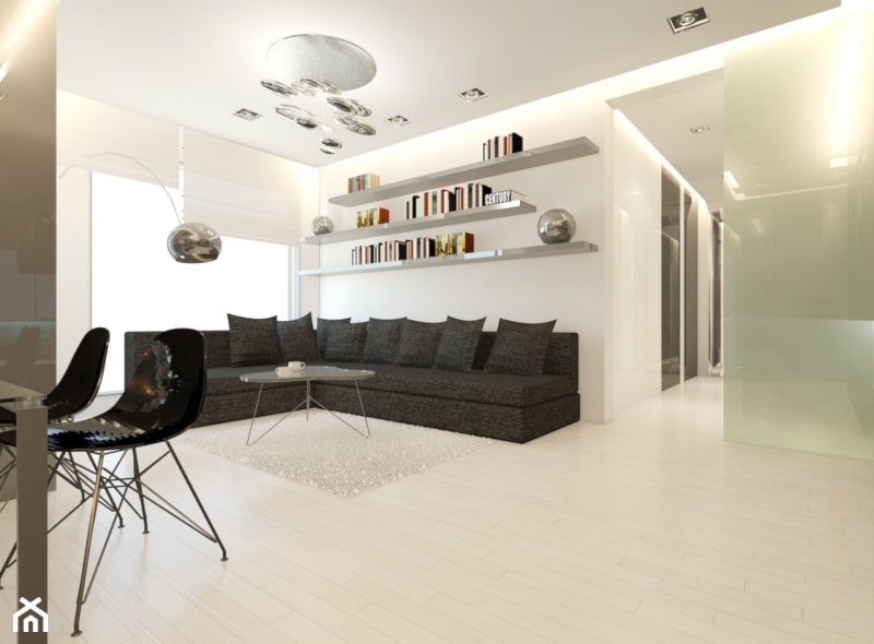 apartament pow. 100m2, Nadmorski Dwór, Invest komfort, Gdańsk - Salon - zdjęcie od 3miasto design