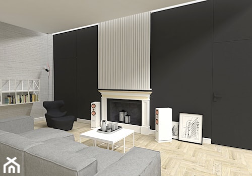 Mieszkanie w kamienicy - Salon, styl skandynawski - zdjęcie od emilia cieśla | design & interior design
