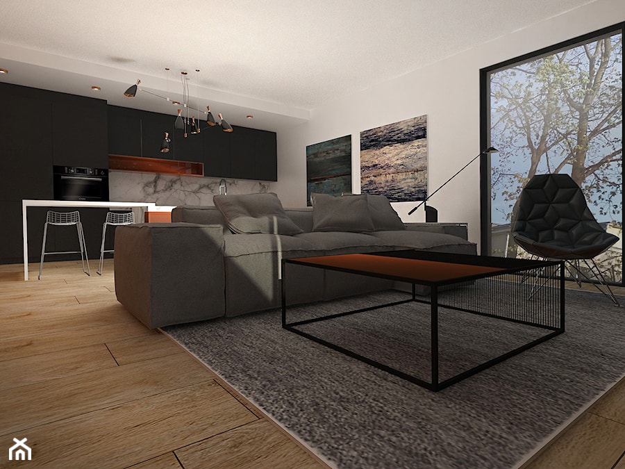 Apartament - Salon, styl nowoczesny - zdjęcie od emilia cieśla | design & interior design