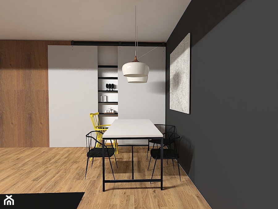 Mieszkanie 39 m2 - Jadalnia, styl minimalistyczny - zdjęcie od emilia cieśla | design & interior design