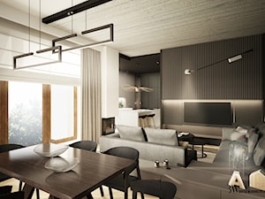 Apartament Ochota - Salon, styl nowoczesny - zdjęcie od Bartek Włodarczyk Architekt