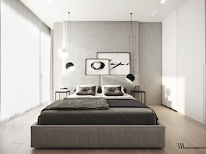 Apartament Zawady - Sypialnia, styl nowoczesny - zdjęcie od Bartek Włodarczyk Architekt