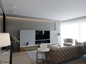 Apartament Imielin - Salon, styl tradycyjny - zdjęcie od Bartek Włodarczyk Architekt