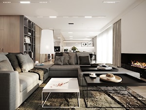Apartament Zawady - Salon, styl nowoczesny - zdjęcie od Bartek Włodarczyk Architekt