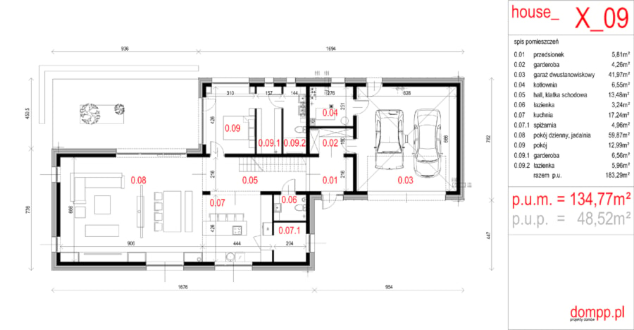 Projekty domów - House x09 - DomPP.pl - zdjęcie od Majchrzak Pracownia Projektowa