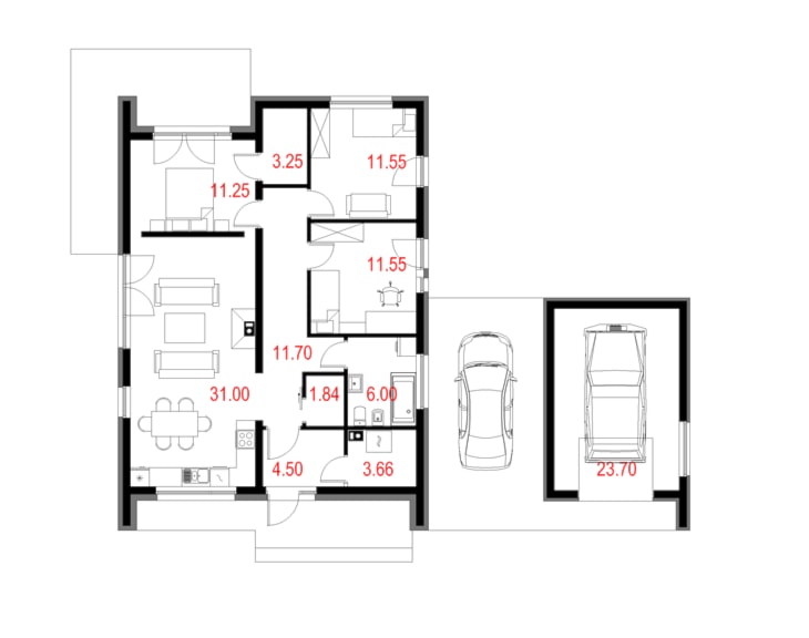 Projekty domów - House 14 - zdjęcie od Majchrzak Pracownia Projektowa - Homebook