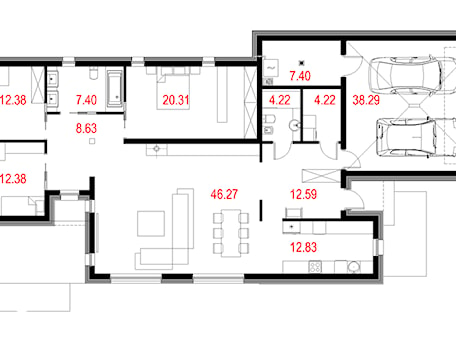 Aranżacje wnętrz - Domy: Projekty domów - House 11 - Majchrzak Pracownia Projektowa. Przeglądaj, dodawaj i zapisuj najlepsze zdjęcia, pomysły i inspiracje designerskie. W bazie mamy już prawie milion fotografii!