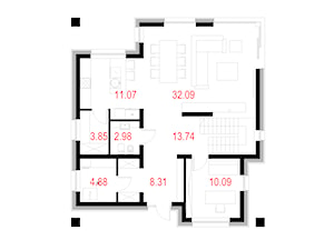 Projekty domów - House x21 - koncepcja - zdjęcie od Majchrzak Pracownia Projektowa