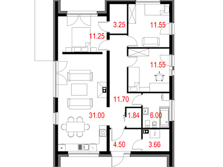 Aranżacje wnętrz - Domy: Projekty domów - House 13 - Majchrzak Pracownia Projektowa. Przeglądaj, dodawaj i zapisuj najlepsze zdjęcia, pomysły i inspiracje designerskie. W bazie mamy już prawie milion fotografii!