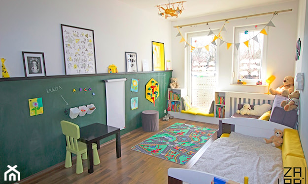 ściana kredowo magnetyczna w pokoju dziecka