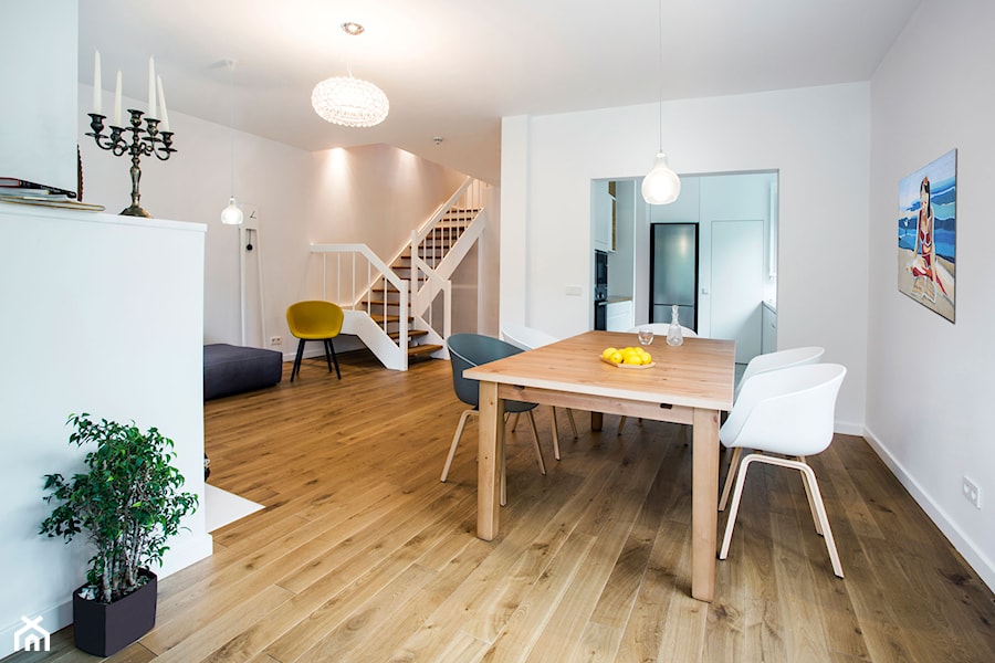 MAGDALENKA - Duża biała jadalnia jako osobne pomieszczenie, styl skandynawski - zdjęcie od Hekkelstrand