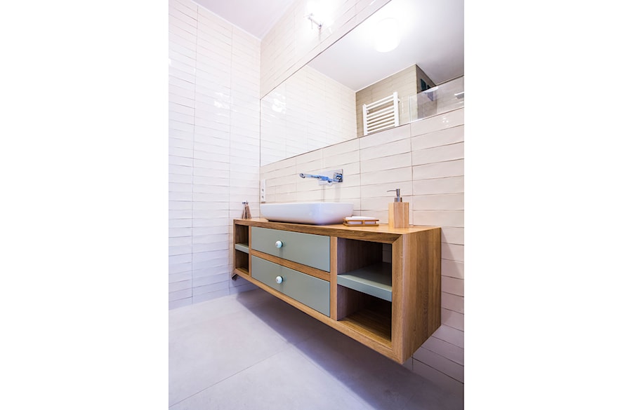 MAGDALENKA - Średnia bez okna łazienka, styl nowoczesny - zdjęcie od Hekkelstrand