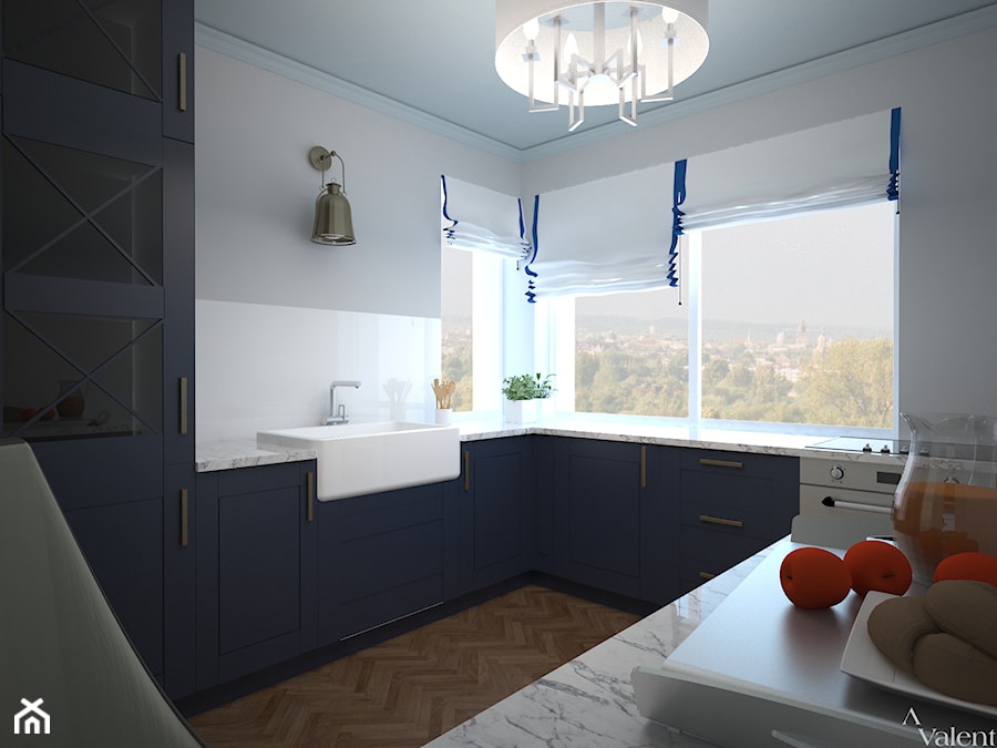 Aranżacja i projekt wnętrza domu w stylu GLAMOUR - Kuchnia, styl glamour - zdjęcie od Aranżacja | Wnętrza | Projekty | Wykończenia domów i mieszkań