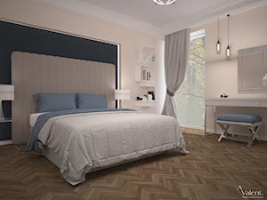 Aranżacja sypialni - Sypialnia, styl glamour - zdjęcie od Aranżacja | Wnętrza | Projekty | Wykończenia domów i mieszkań