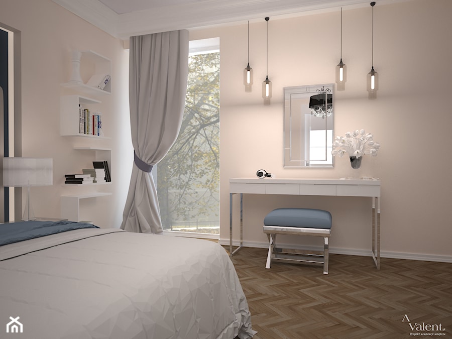 Aranżacja sypialni - Sypialnia, styl glamour - zdjęcie od Aranżacja | Wnętrza | Projekty | Wykończenia domów i mieszkań