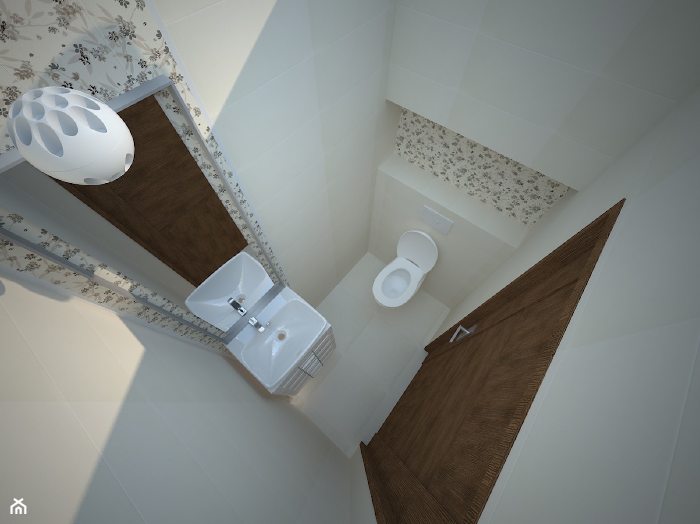 Pomieszczenie wc dla gości - zdjęcie od Aranżacja | Wnętrza | Projekty | Wykończenia domów i mieszkań - Homebook