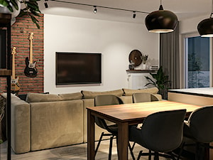 mieszkanie we Wrocławiu - Salon, styl industrialny - zdjęcie od RT Studio