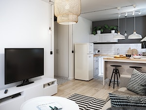 mieszkanie w stylu skandynawskim - Salon, styl skandynawski - zdjęcie od RT Studio