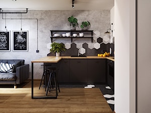 mieszkanie w stylu industrialnym - Kuchnia, styl industrialny - zdjęcie od RT Studio
