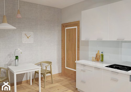 KUCHNIA DLA PARY - Mała jadalnia w kuchni, styl minimalistyczny - zdjęcie od Że Ho Ho projektowanie wnętrz