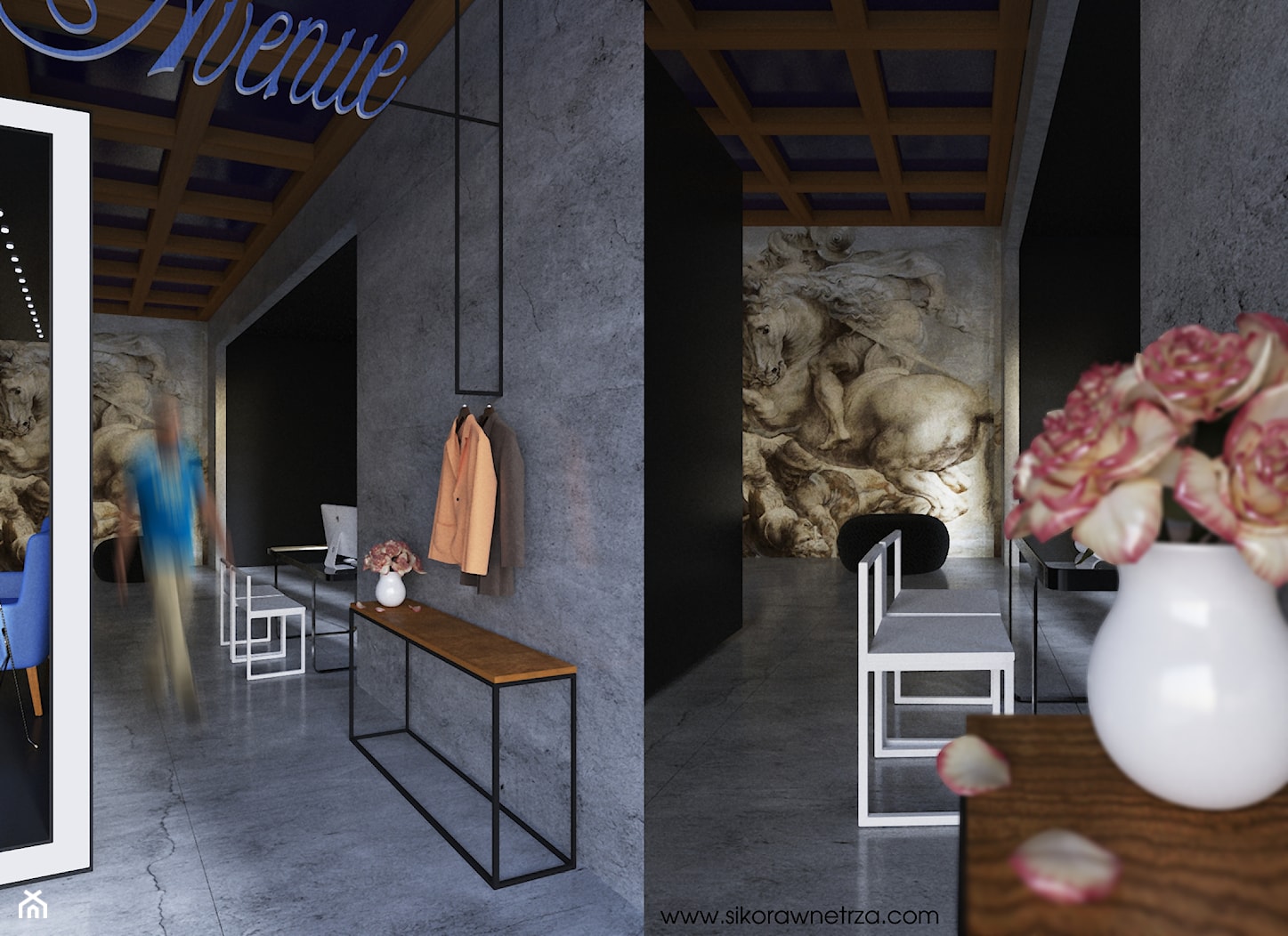 47 AVENUE BUTIK - Wnętrza publiczne, styl minimalistyczny - zdjęcie od SIKORA WNĘTRZA - Homebook
