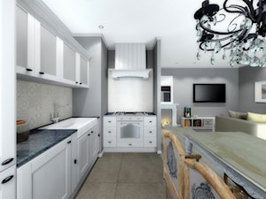 Mieszkanie 56 m2 - Kuchnia - zdjęcie od ARTIEGO Lublin- Projekty wnętrz