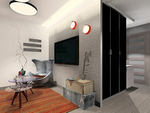 Mieszkanie 46 m2 - Salon, styl tradycyjny - zdjęcie od ARTIEGO Lublin- Projekty wnętrz