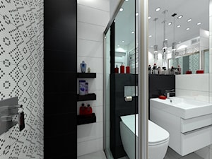 Konkurs łazienka na nowo 20 - Mała bez okna z punktowym oświetleniem łazienka - zdjęcie od ARTIEGO Lublin- Projekty wnętrz