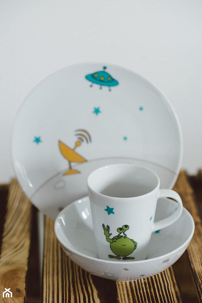 Kolekcja porcelany dla dzieci Kosmos - zdjęcie od zulana.pl - Homebook