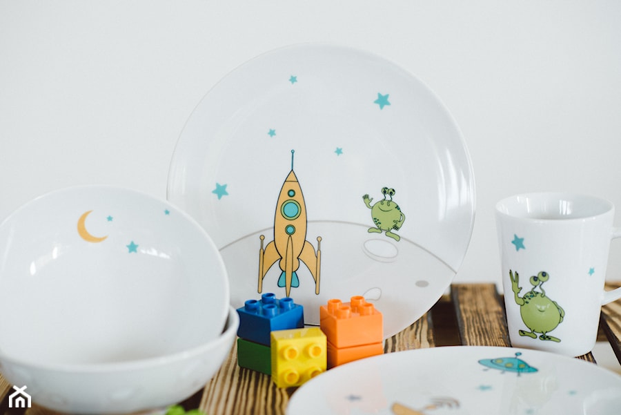Kolekcja porcelany dla dzieci Kosmos - zdjęcie od zulana.pl