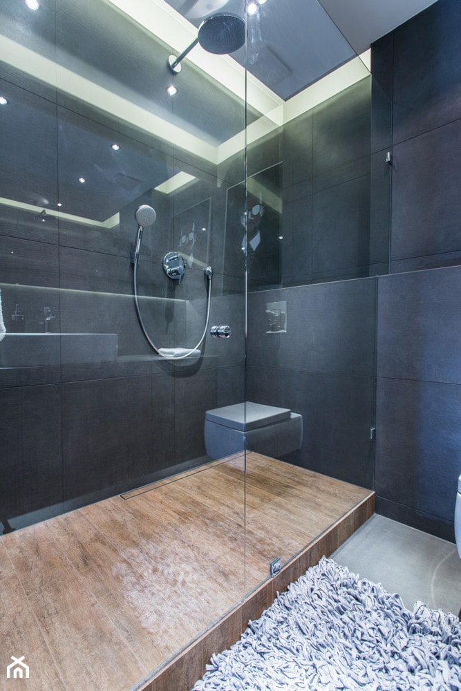 apartament 55 - Średnia bez okna łazienka, styl minimalistyczny - zdjęcie od emDesign home & decoration