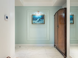 Z Zakopanem w tle - Średni biały zielony hol / przedpokój, styl tradycyjny - zdjęcie od emDesign home & decoration