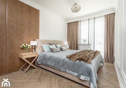 Aviator - Średnia biała sypialnia, styl glamour - zdjęcie od emDesign home & decoration