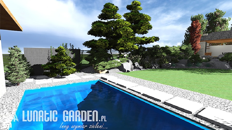 Projekt ogrodu kamiennego - Ogród - zdjęcie od Lunatic Garden