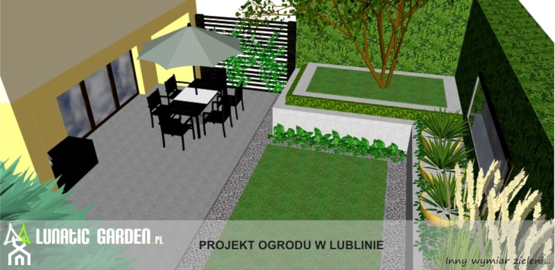 Mały ogródek - Ogród, styl nowoczesny - zdjęcie od Lunatic Garden