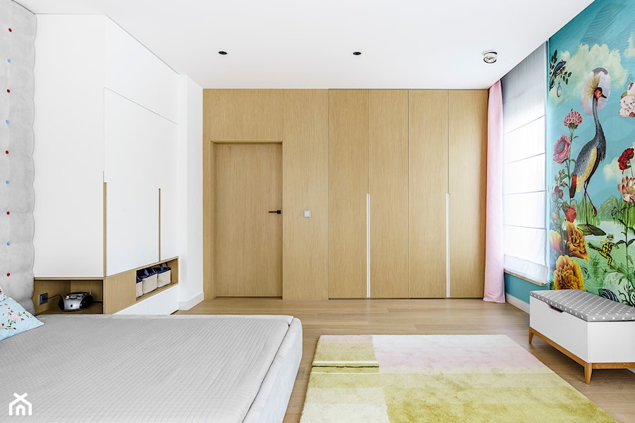 Nowe Orłowo 3 - Gdynia - Średnia biała sypialnia, styl nowoczesny - zdjęcie od Anna Maria Sokołowska Architektura Wnętrz (dawniej Pracownia Projektowa Dragon Art )