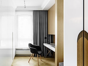 mieszkanie prywatne 3 pokoje - Aquarius - Sopot - Sypialnia, styl nowoczesny - zdjęcie od Anna Maria Sokołowska Architektura Wnętrz (dawniej Pracownia Projektowa Dragon Art )