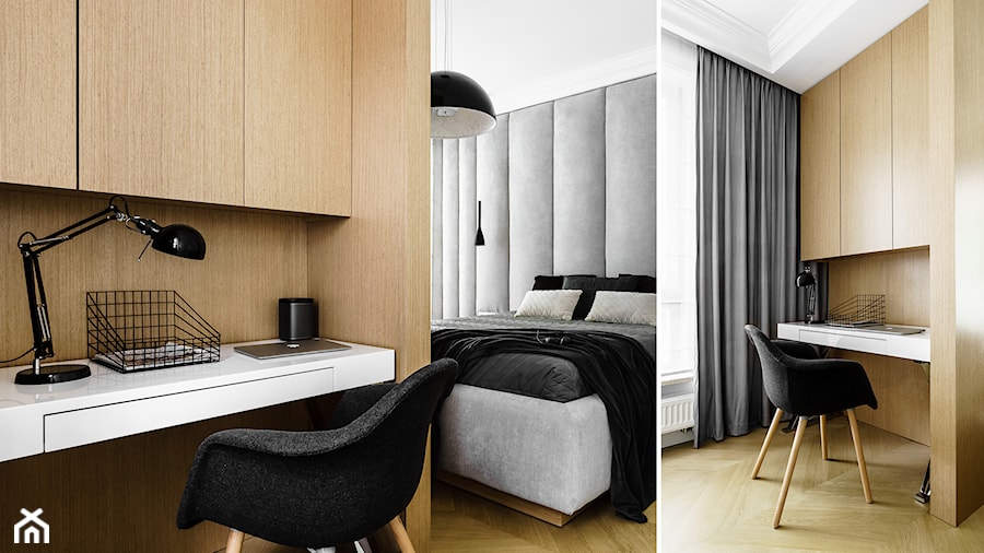 mieszkanie prywatne 3 pokoje - Aquarius - Sopot - Sypialnia, styl nowoczesny - zdjęcie od Anna Maria Sokołowska Architektura Wnętrz (dawniej Pracownia Projektowa Dragon Art )