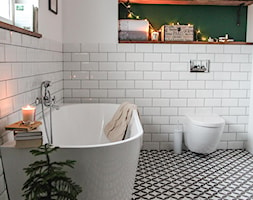 nowy dom - Średnia łazienka z oknem, styl skandynawski - zdjęcie od homeonthehill.pl - Homebook