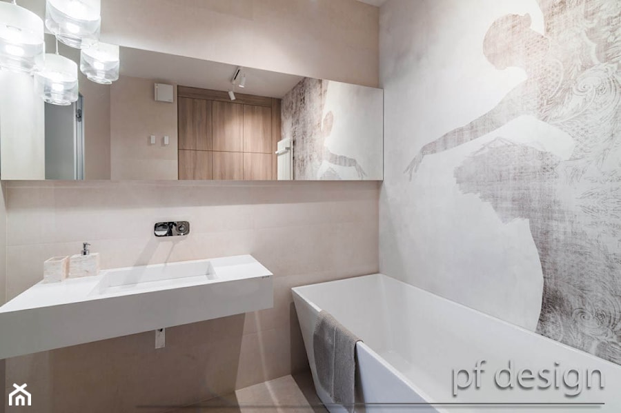 Łazienka z nutą romantyzmu - zdjęcie od pf design