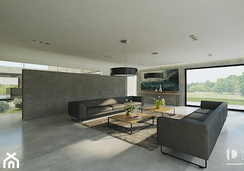 Minimal House - Salon, styl minimalistyczny - zdjęcie od INSPIRED DESIGN