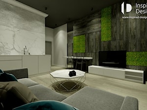 APARTAMENT WROCŁAW - Salon, styl nowoczesny - zdjęcie od INSPIRED DESIGN