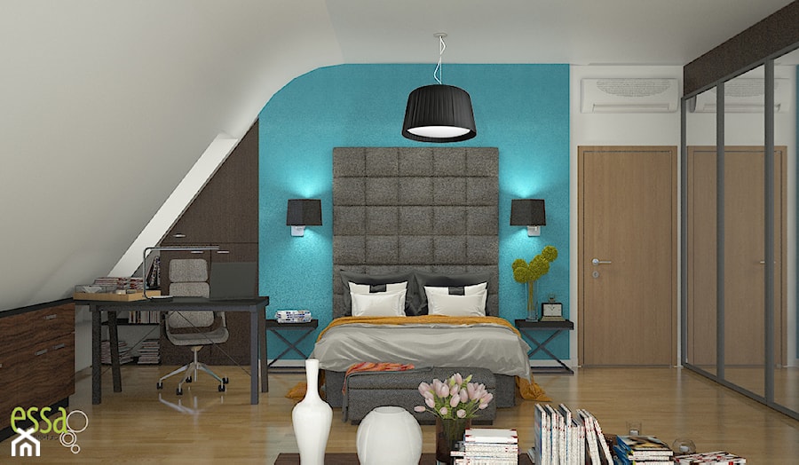 Sypialnia, styl nowoczesny - zdjęcie od essa-architektura