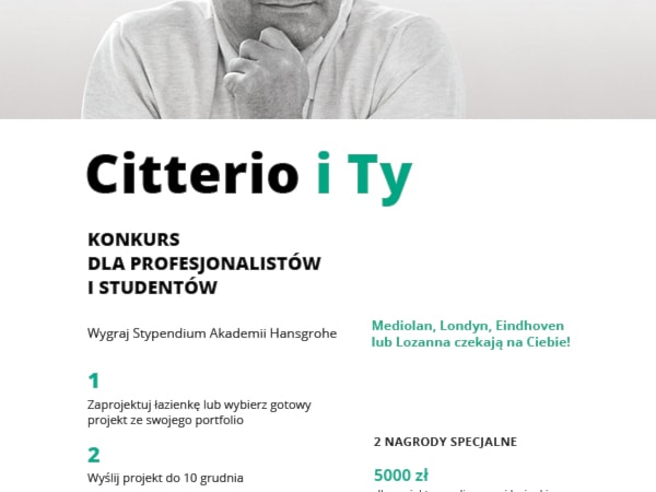 Konkurs Hansgrohe - Citterio i Ty