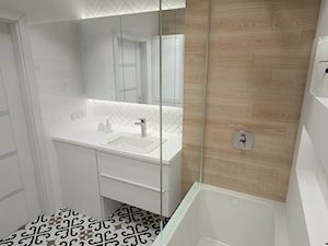 Mieszkanie na poddaszu w stylu skandynawskim - Średnia bez okna łazienka, styl skandynawski - zdjęcie od Miliart Studio