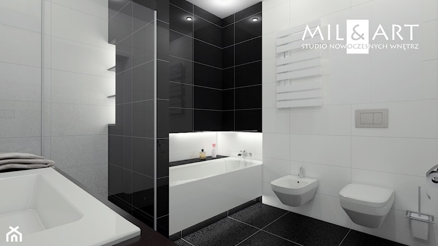 Łazienka, styl minimalistyczny - zdjęcie od Miliart Studio