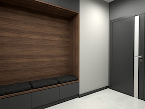 Nowoczesny parterowy dom - Hol / przedpokój, styl minimalistyczny - zdjęcie od Miliart Studio