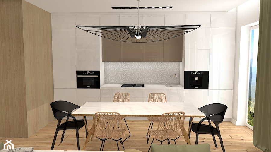 Salon z kuchnią eko - Kuchnia, styl nowoczesny - zdjęcie od Atelier Art&Design
