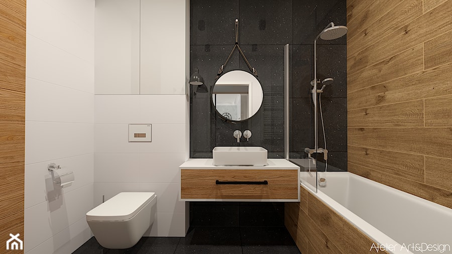 Mieszkanie Legnica 2 - Średnia bez okna łazienka, styl nowoczesny - zdjęcie od Atelier Art&Design